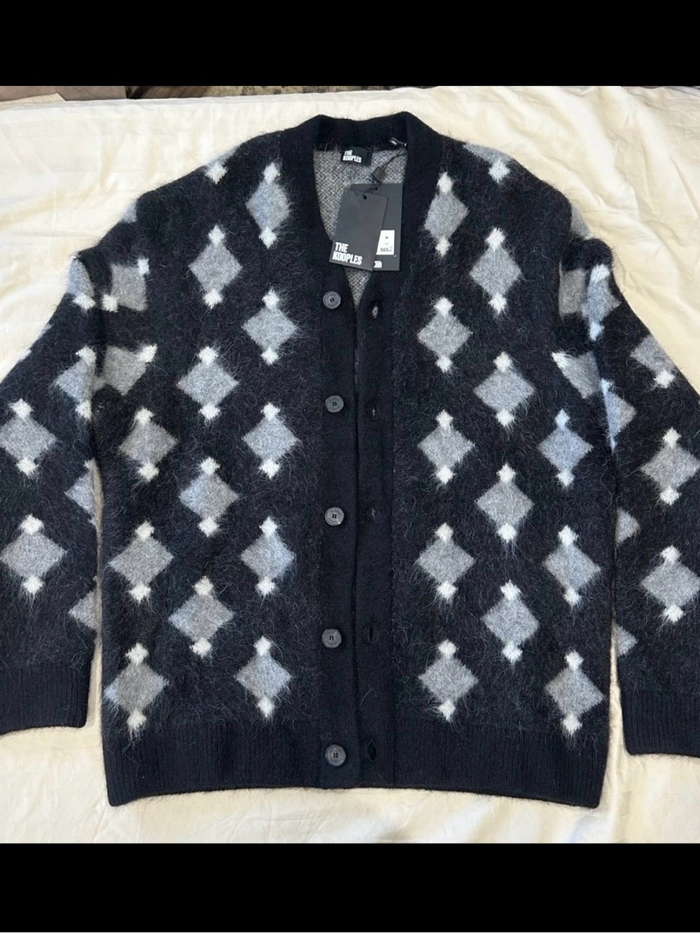 The Kooples Designer Alpaca-Blend Cardigan - Unisex Adult Medium - New with Tags